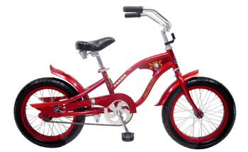 Children's Cruiser Bicycle with Red Frame