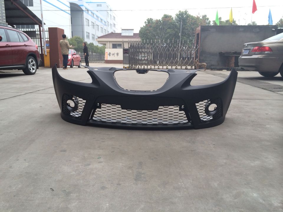 Honeycomb Grille Matte Black Front Bumper