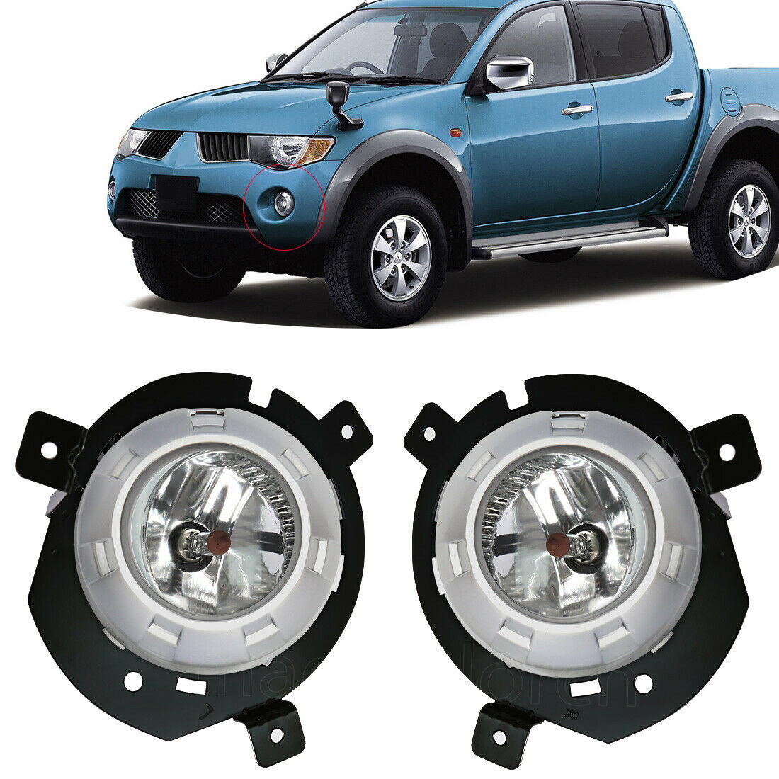 Front Bumper Light Fog Lamp for MITSUBISHI TRITON MONTERO L200 2006-2008 - Image 2