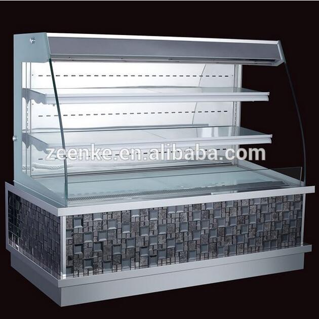 Front Open Cake Showcase Sandwich Cooler with Wind Curtain - Image 3
