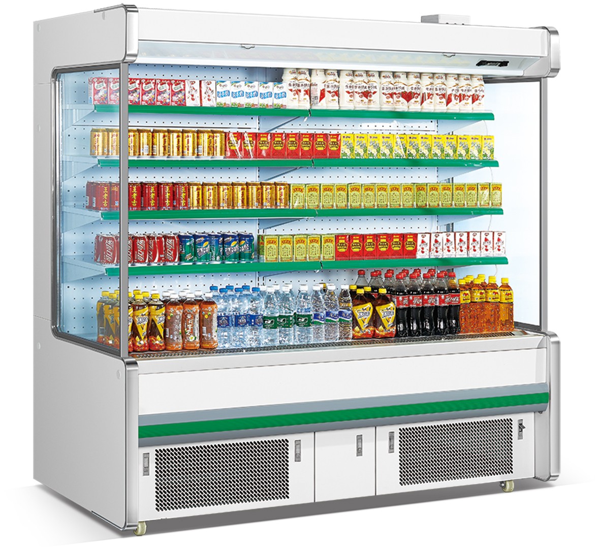 Open Front Fruit and Vegetable Display Refrigerator