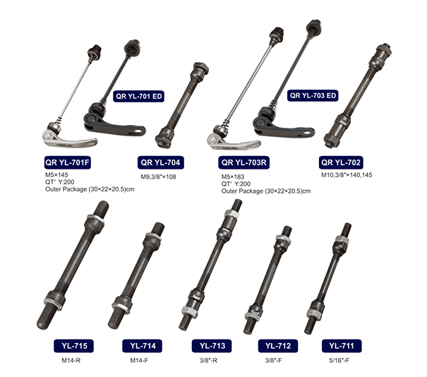 Bicycle Hub Spindle Set