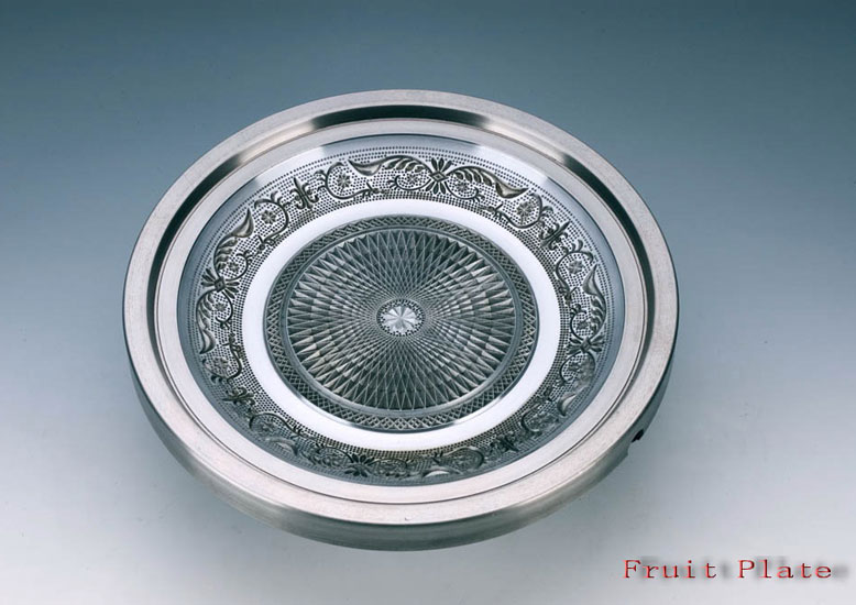 Engraved Silver Fruit Plate