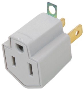 Polarized Grounding Adapter for Ungrounded Outlets