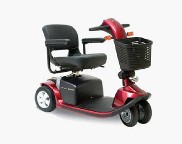 Compact Three-Wheel Electric Mobility Scooter