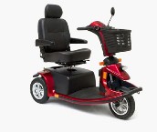 Three-Wheel Electric Mobility Scooter with Adjustable Seat