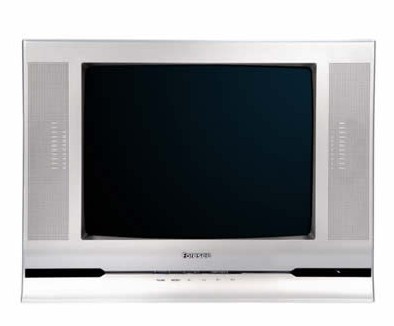 Vintage CRT Television with Integrated Speakers