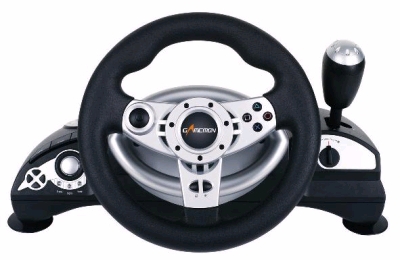 FT38C2 FIREBOLT PS3/PS2/PC-USB 3 IN 1 STEERING WHEEL - Image 2