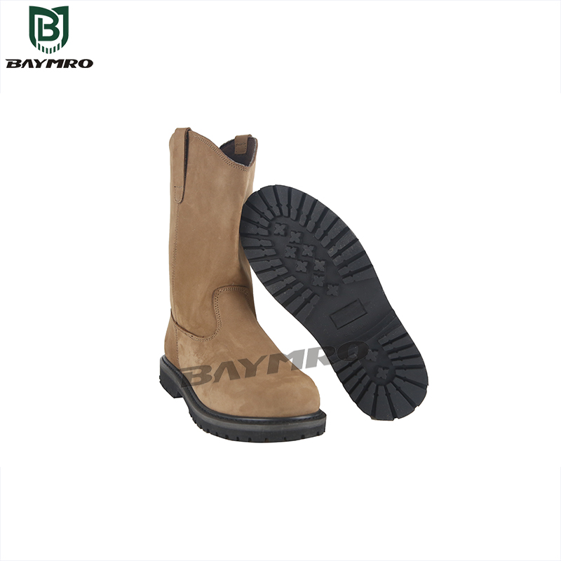 High-Leg Pull-On Safety Boots