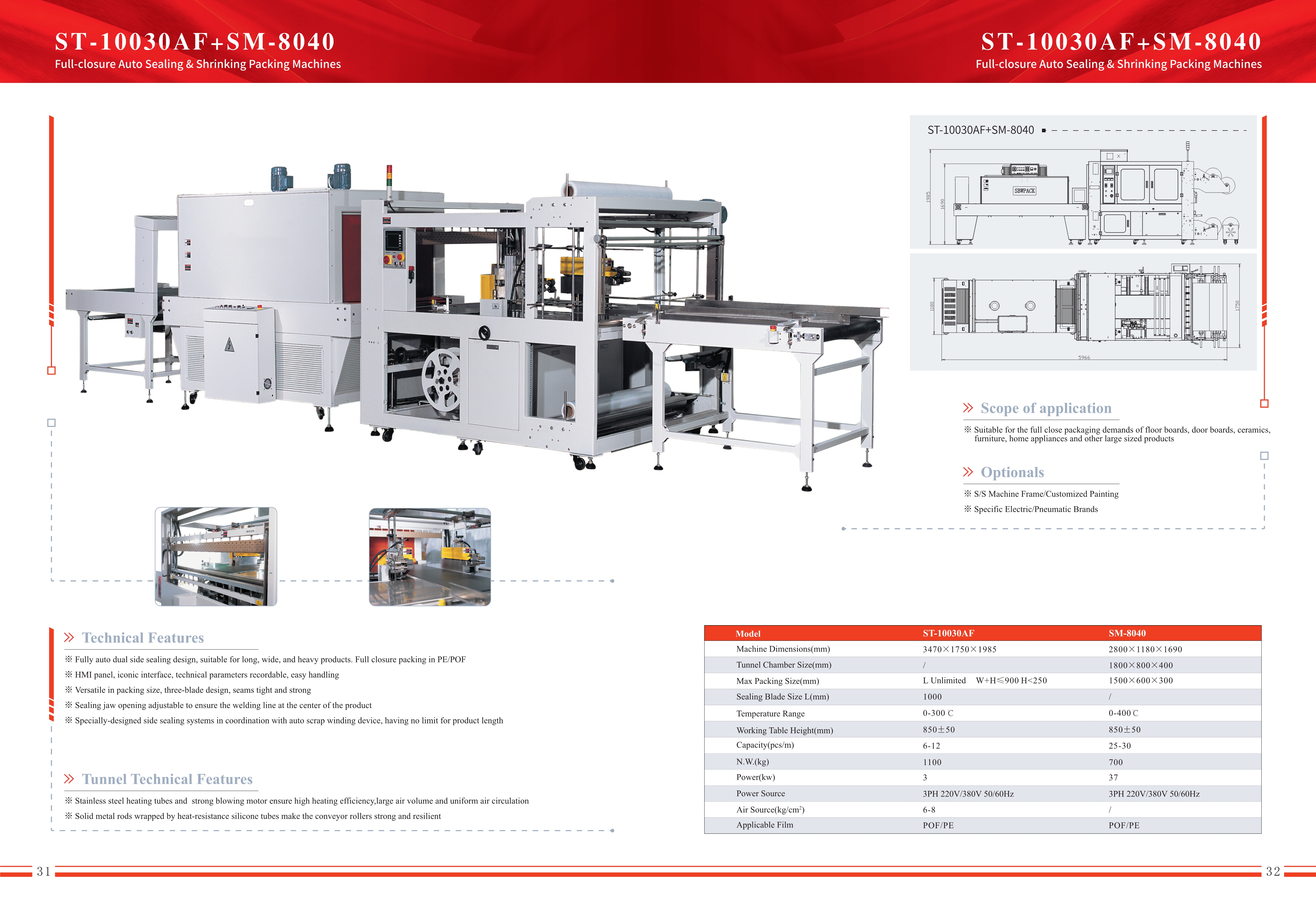 Automatic Sealing and Shrinking Packaging Machine