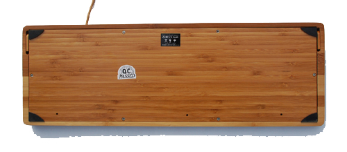 Wired 104-Key Bamboo Keyboard