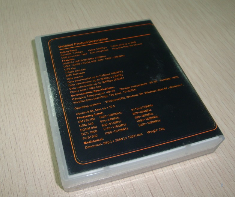 Full speed hsdpa umts 900/2100 mhz 7.2 modem support Windows CE5.0 6.0 - Image 2