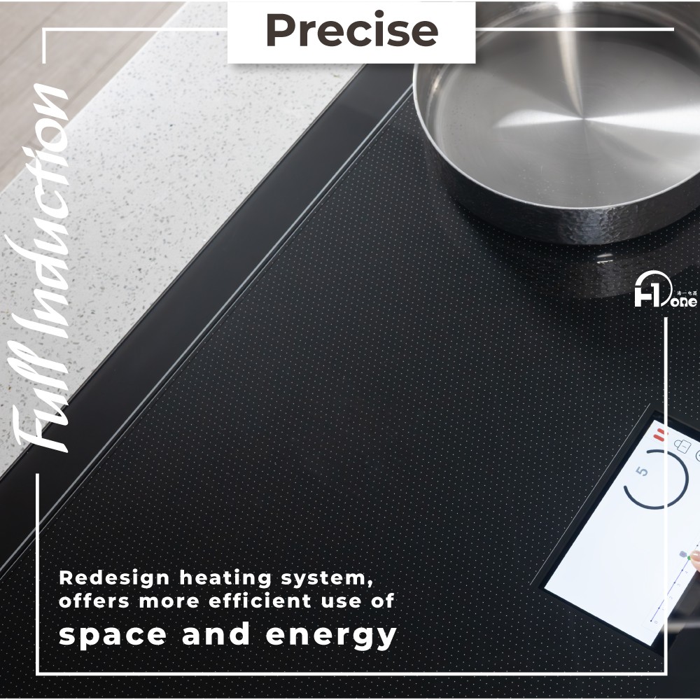 Full Surface Induction Cooktop with TFT Control