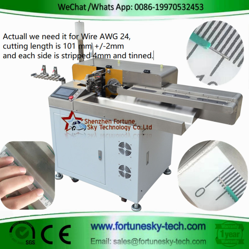 Automated Wire Cutting Stripping Twisting and Soldering Machine