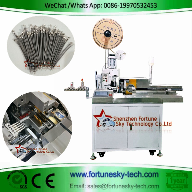 Automated Wire Processing Machine for Cutting, Stripping, Crimping, Twisting, and Tinning
