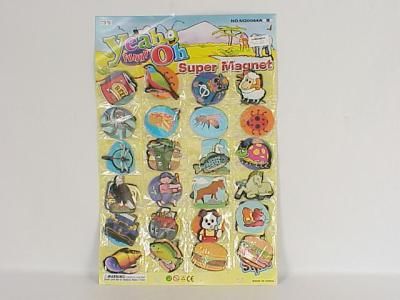 Decorative Fridge Magnets with Fruit and Vegetable Designs