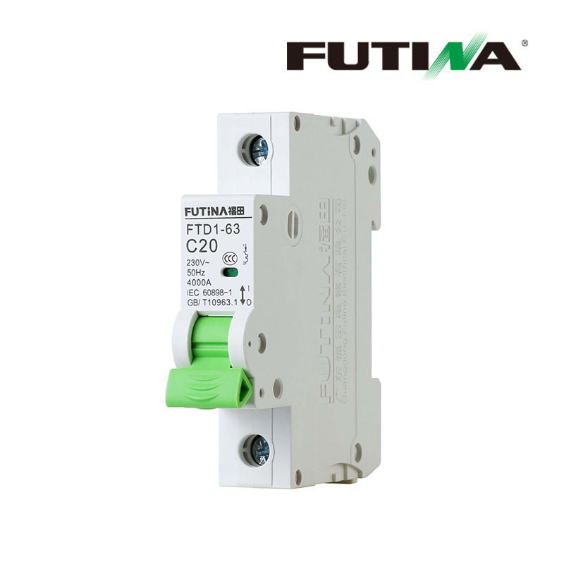 Futina 1 Pole 10 Amp MCB Circuit Breaker FTD1 - Image 3