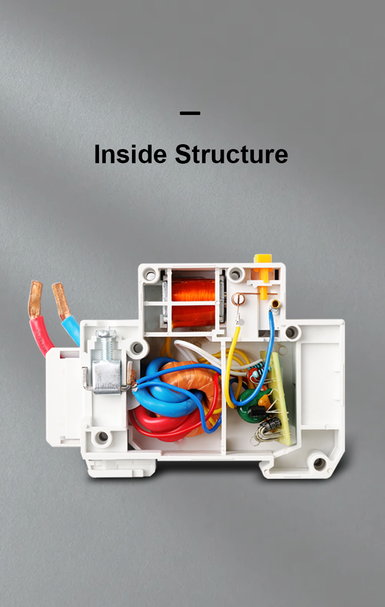 Internal structure of the miniature circuit breaker