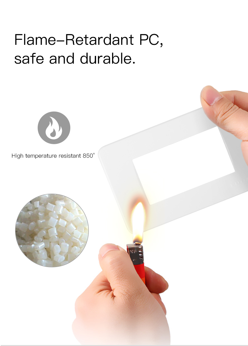 Flame-retardant PC material testing