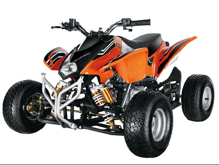 Youth All-Terrain Vehicle (ATV) with Orange and Black Design