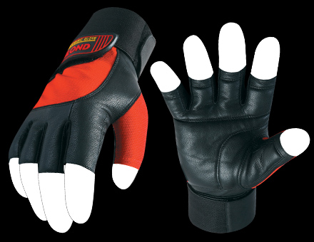 Mechanic's Work Gloves with Leather Palm