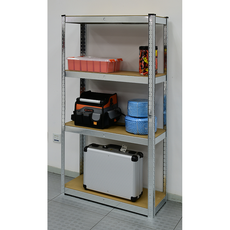 Galvanized Steel 4-Shelf Boltless Shelving Unit