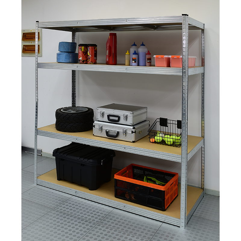 Galvanized Steel 4-Shelf Boltless Storage Unit