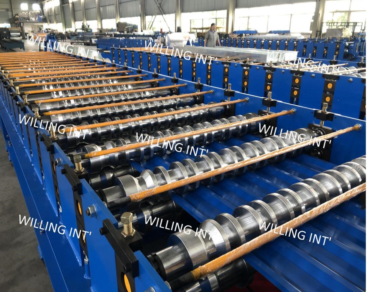 galvanized steel sheet corrugated roll forming machine 1250mm roofing roll forming machine - Image 3