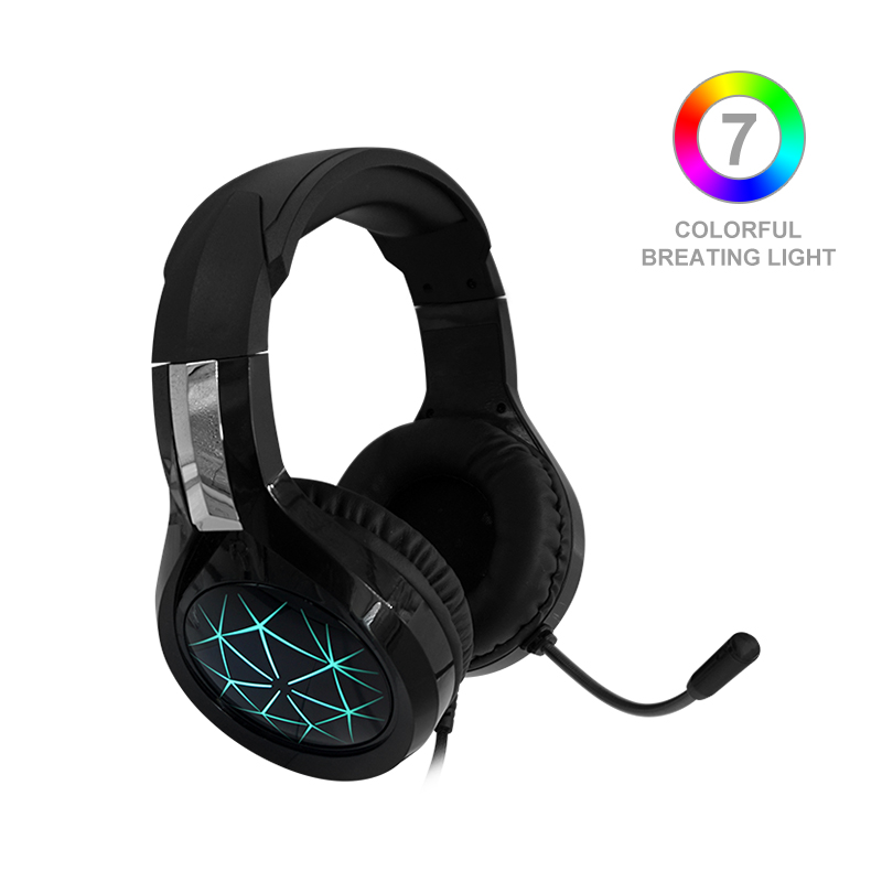 Gaming Headset Xbox One Headset with 7.1 Surround Sound PS4 Headset with Noise Canceling Mic & LED Light Compatible with PC PS4 Wired PC Headphones for Online Class Cell Phone - Image 2