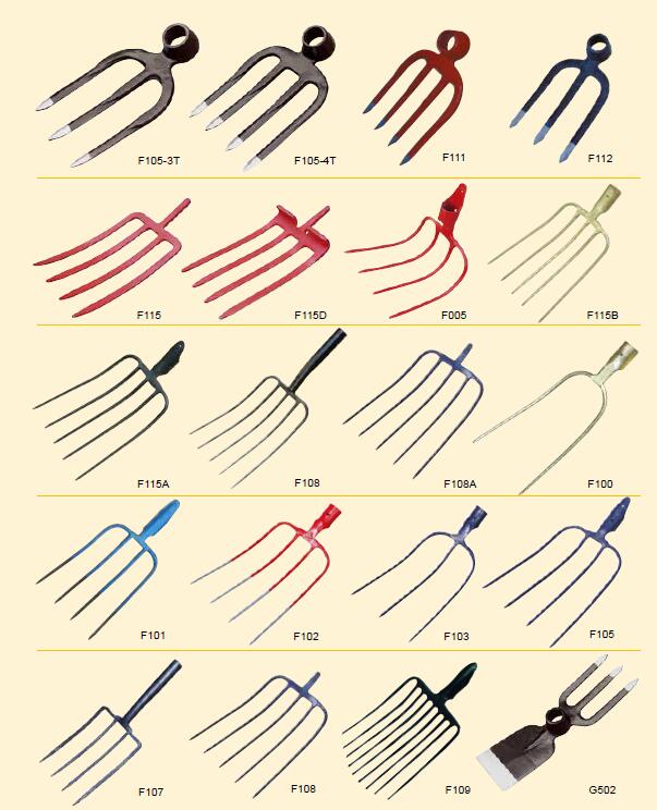 Four-Tine Garden Fork for Soil and Material Handling
