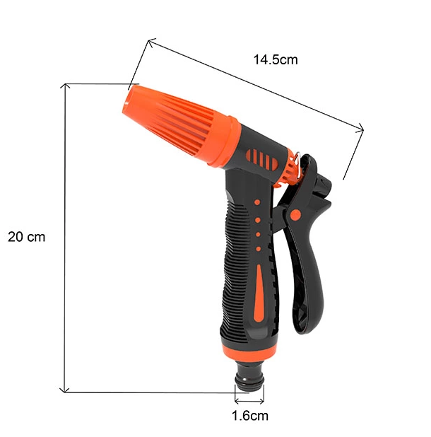 Adjustable High-Pressure Garden Spray Gun