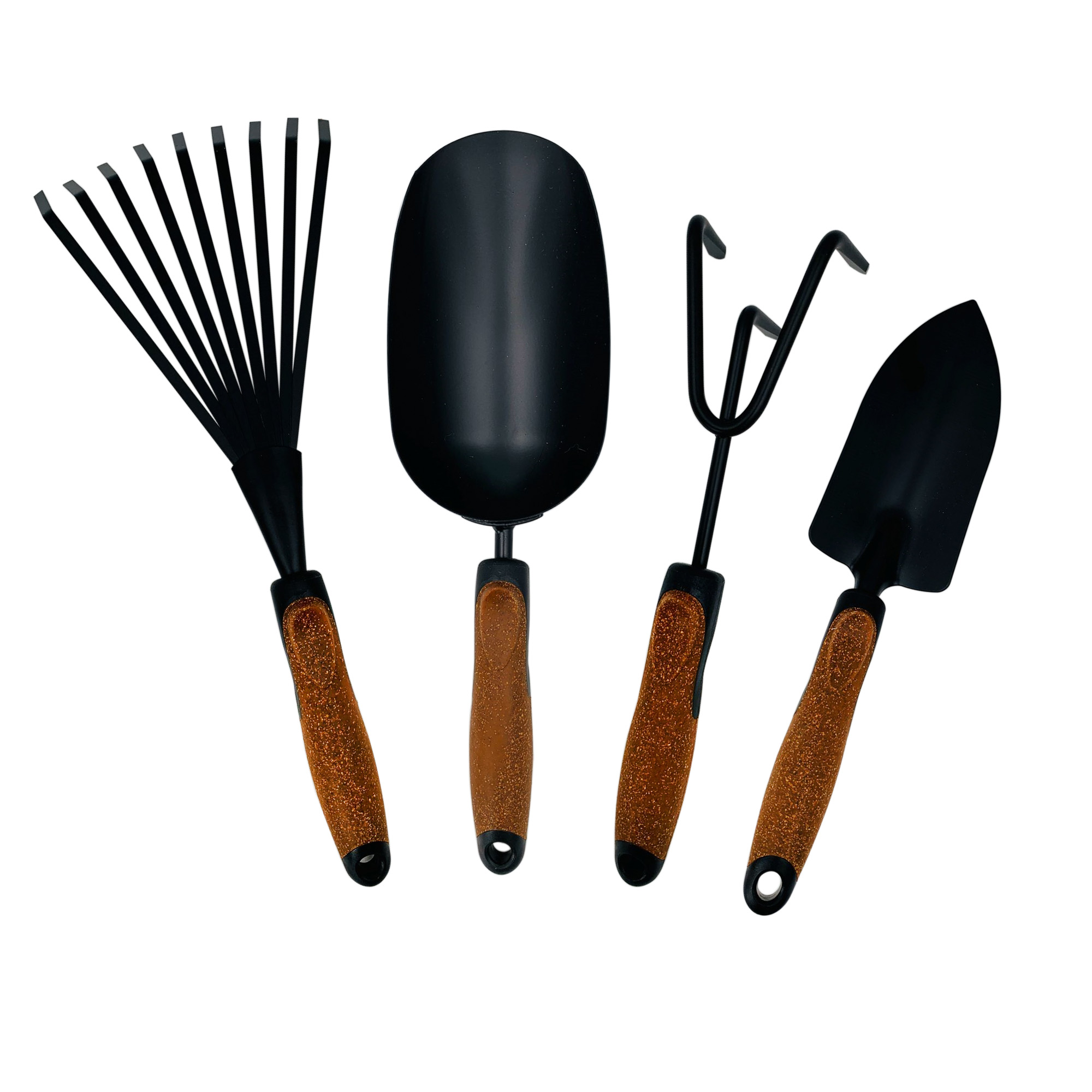 Garden Tool Set 4 Pieces Heavy Duty Powder Coated Steel Cork Handle - Image 2