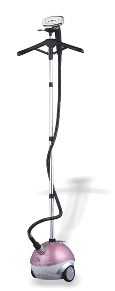 Adjustable Height Garment Steamer with Hanger