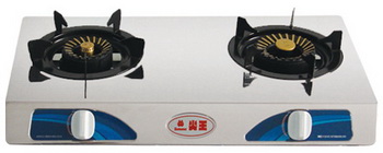 Two-Burner Stainless Steel Gas Cooktop