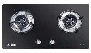 Dual Burner Gas Cooktop with Glass Top