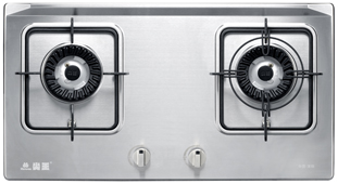 Stainless Steel Gas Cooktop with Dual Burners