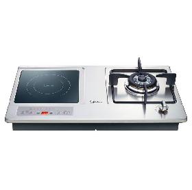Combination Gas Burner and Induction Cooktop