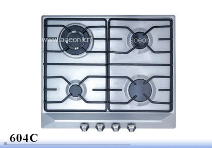 Four-Burner Stainless Steel Gas Hob