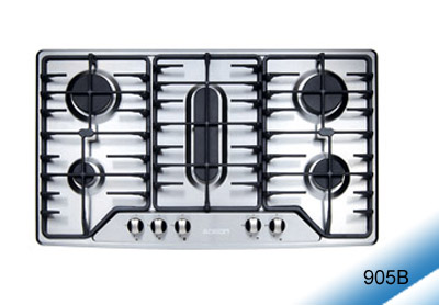 Five-Burner Stainless Steel Gas Hob