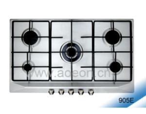 Five-Burner Stainless Steel Gas Hob