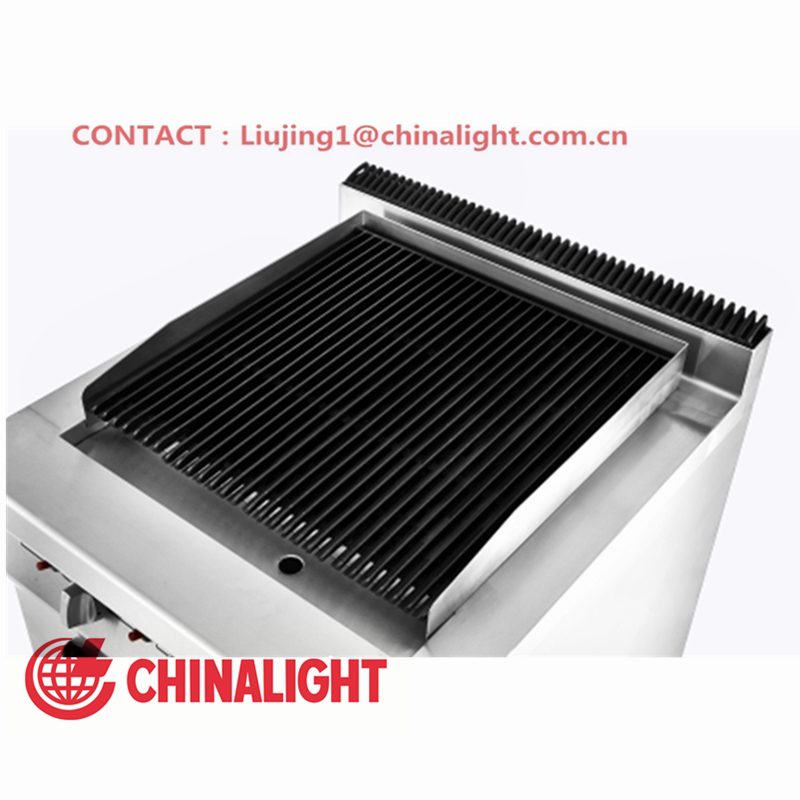 Commercial Gas Lava Rock Broiler with Cabinet