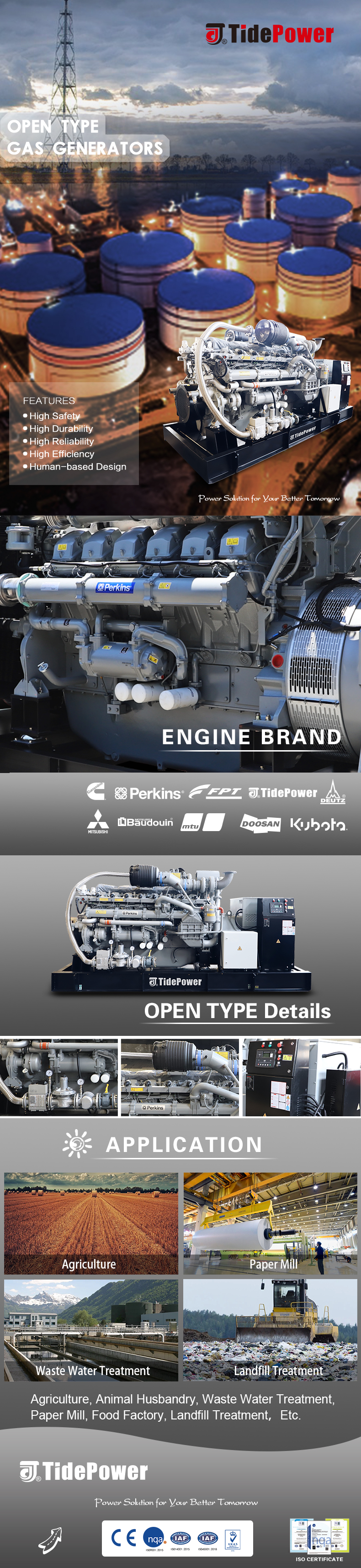 Open type gas generator details and application overview