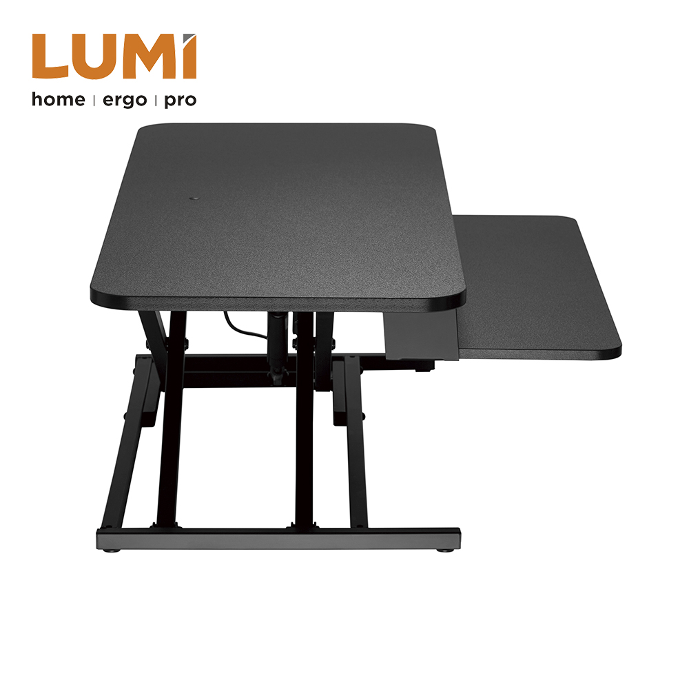 GAS SPRING SIT-STAND DESK CONVERTER WITH COMPACT KEYBOARD TRAY (950MM LENGTH) - Image 3