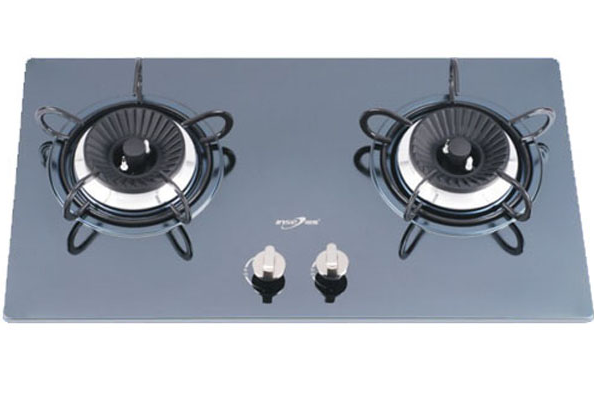 Two-Burner Glass Top Gas Stove