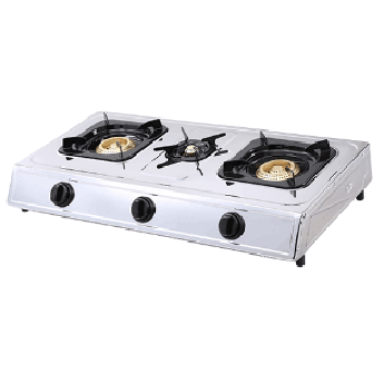 Three-Burner Countertop Gas Stove