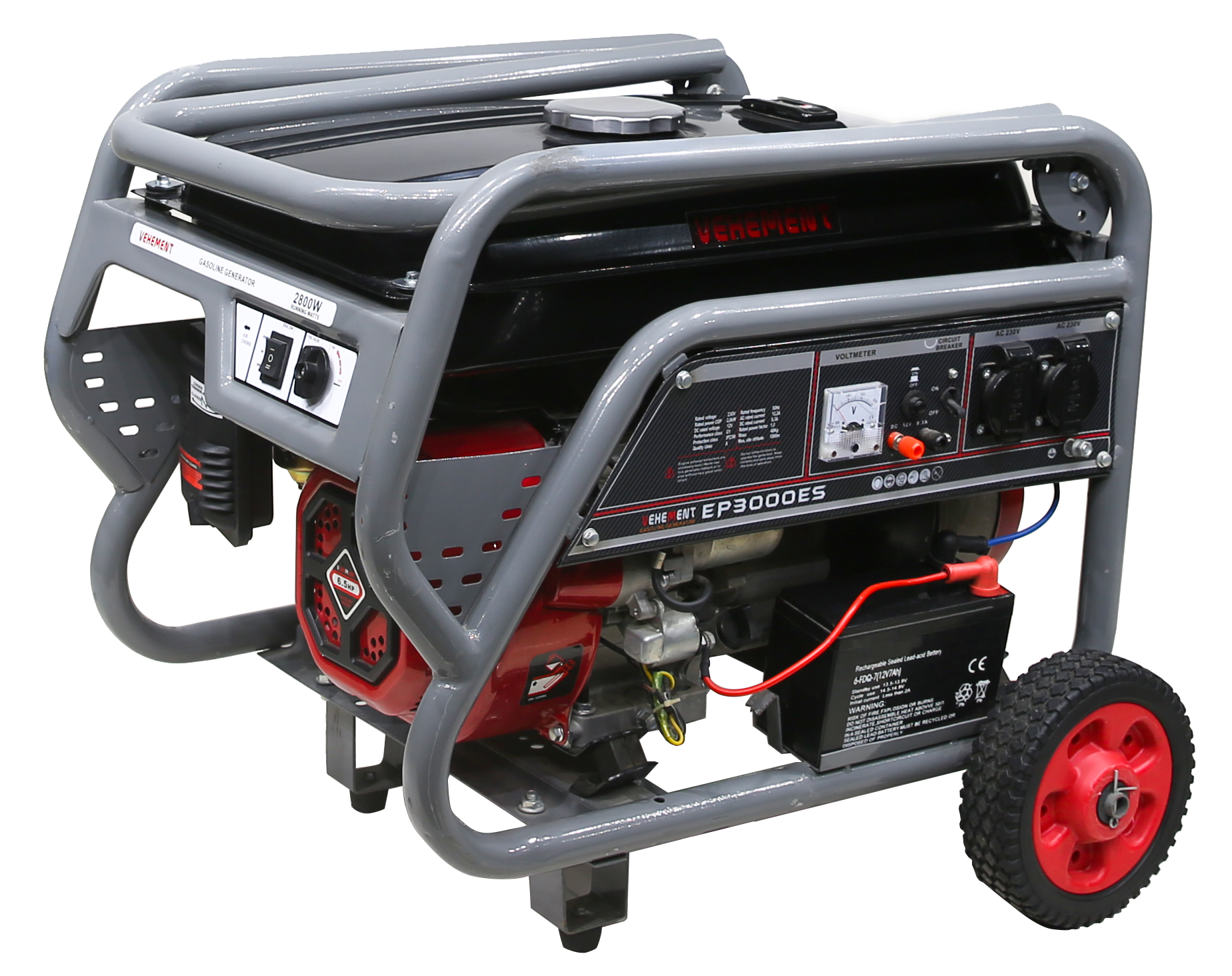 Portable Gasoline Generator with 2800W Output