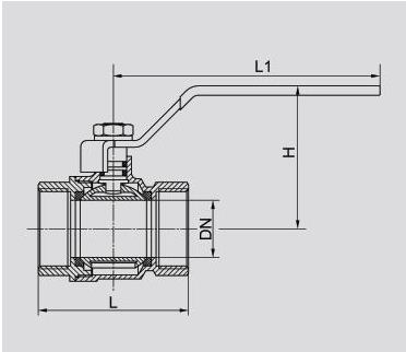 Industrial Gate Valve with Threaded Ends
