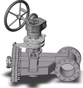 Industrial Gate Valve with Flanged Connections