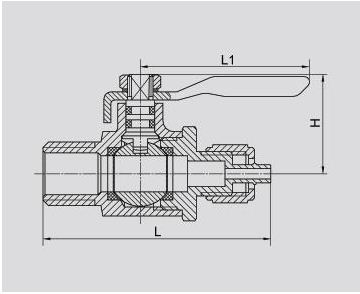 Threaded Gate Valve with Lever Handle