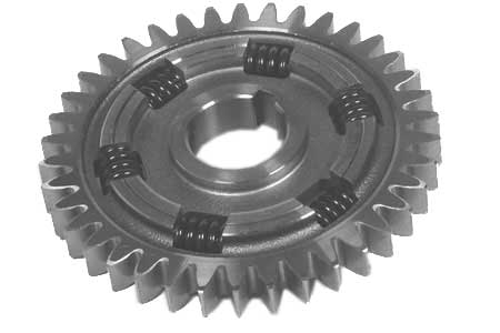 Precision Gear with Integrated Springs